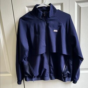 FIGS Navy Blue Bomber Jacket